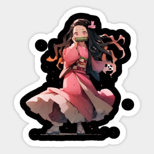 COLORFUL NEZUKO Sticker